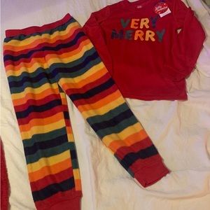 SOLD!   Unisex Holiday Jammie’s  size 8